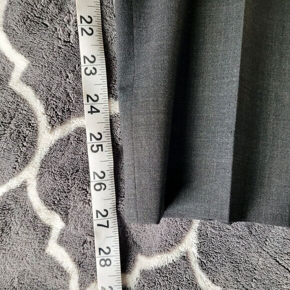 Lafayette 148 New York Gray Wool Blend Trouser Pants Tapered Size 8 Office Work - Picture 8 of 11